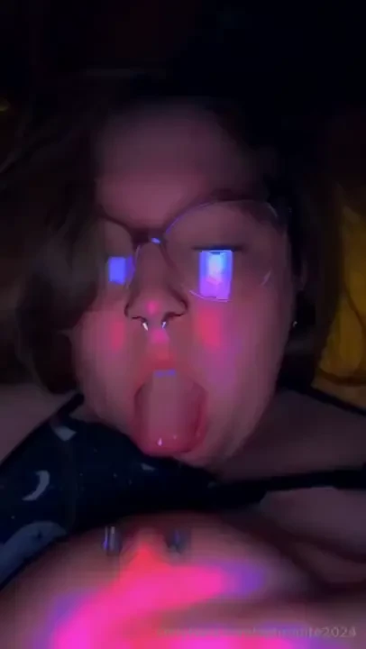 Found out i can just barely lick my nipples today part 2 