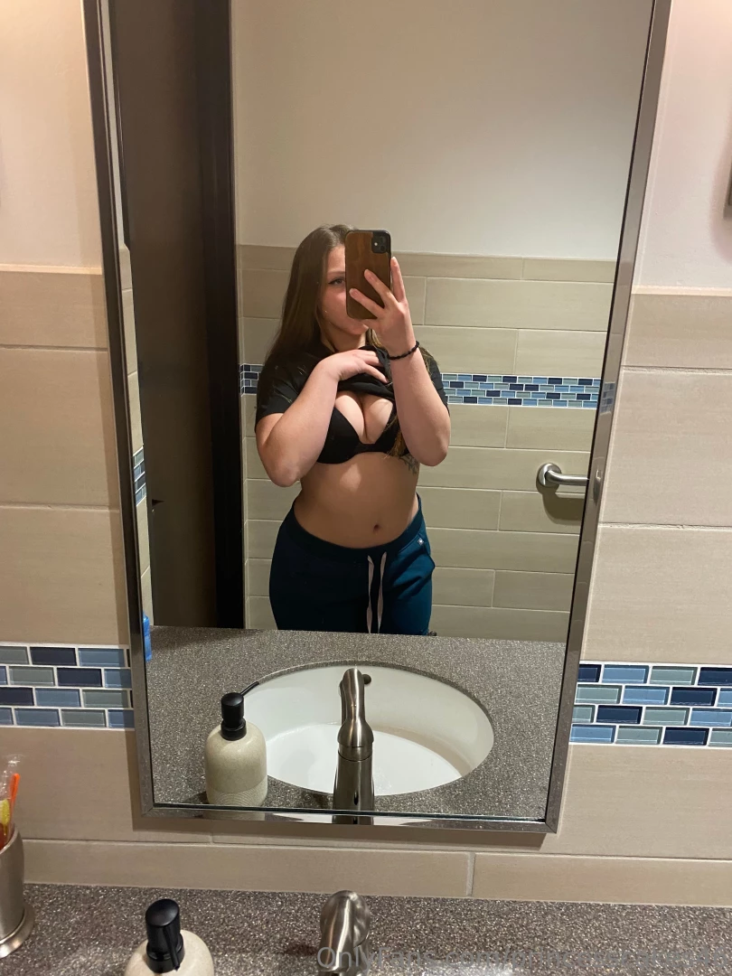 Titty pics in the office bathroom 