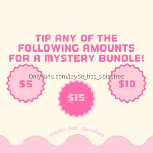 More for less tip any of the amounts listed above to receive a mystery