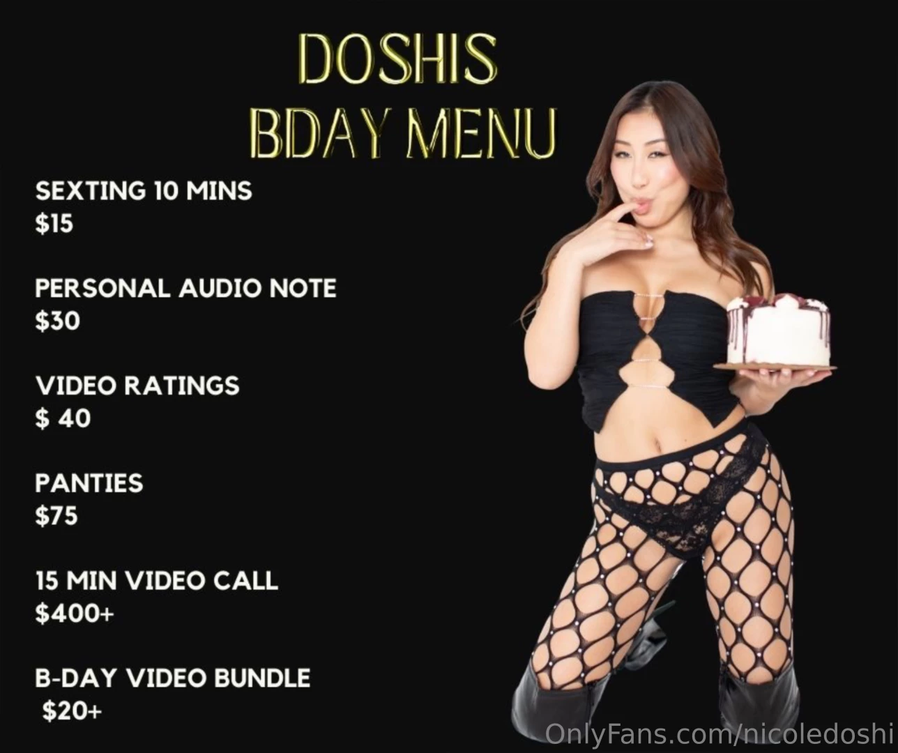 It s my bday how are you going to celebrate with me 