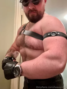 Leather gear got my cock so hard part 3