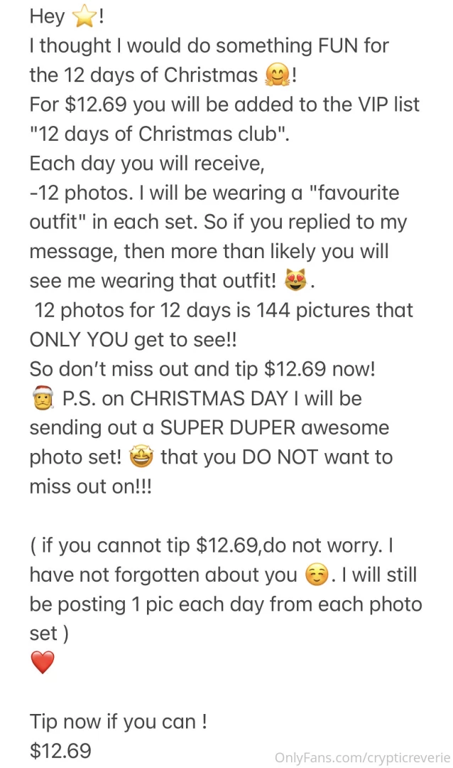 Tip 12 69 to be added if you have not already 