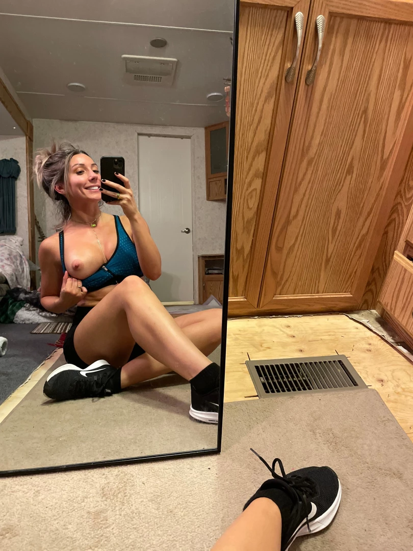 Nip slip while working out 