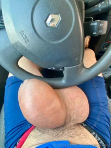 It s obscene really this thick silicon-weighted cock stretching out