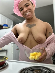 Titty tuesday the breakfast edition i hope my egg cracking fail makes part 3