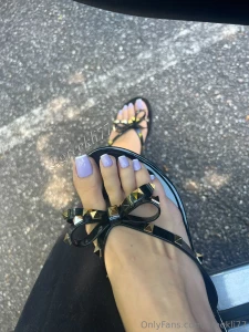 Hello thin purple french i love having my pedicures sponsored part 1