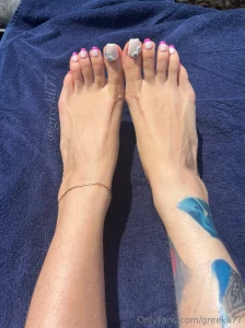 Finally bikini tanning weather long let s and pink wrinkled soles part 6