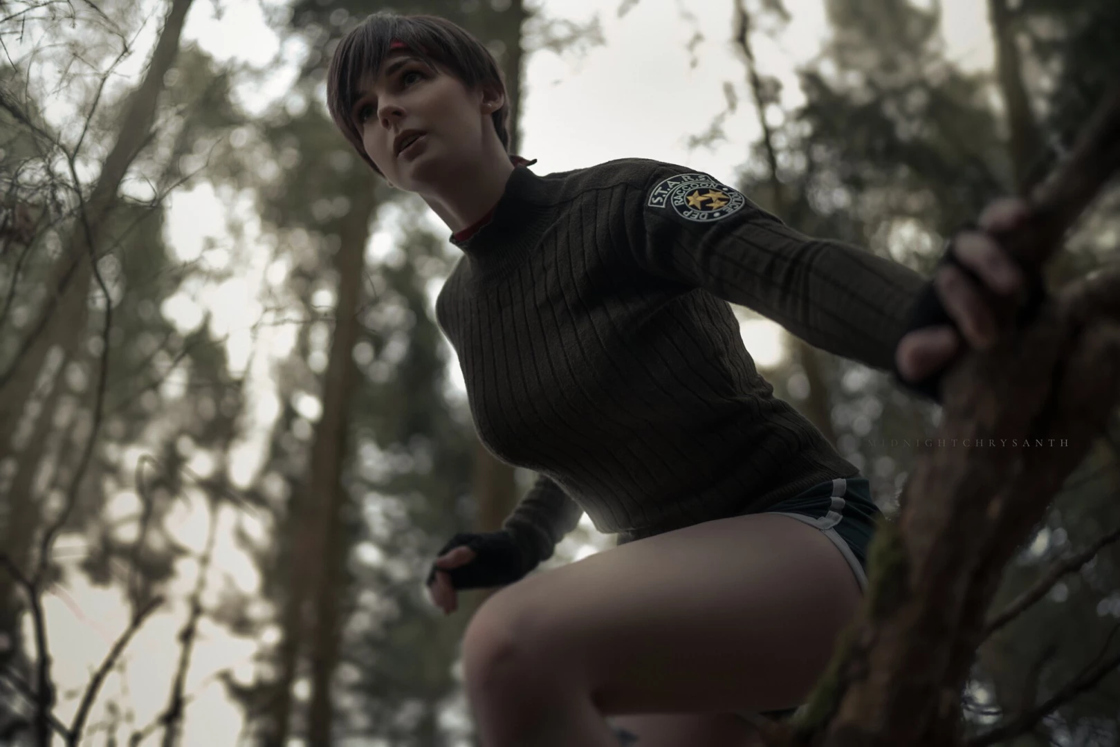 Beccy still runnin through raccoon forest one peaceful morning 