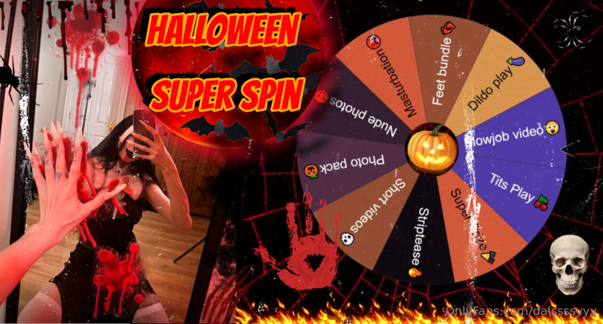 Halloween wheel of fortune awaits step into the darkness and take a 