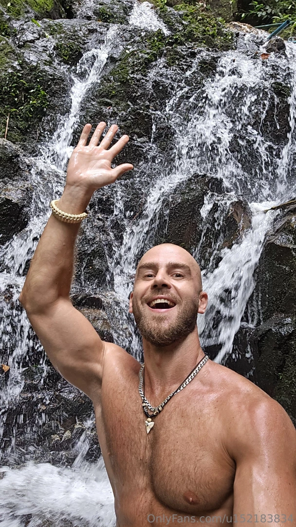 Greetings from the waterfall from bald tarzan 