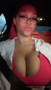 In traffic titties