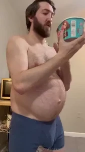 A whole pizza wasn t enough for this gut still needed to chug a whole part 9