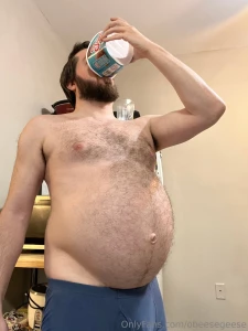 A whole pizza wasn t enough for this gut still needed to chug a whole part 1