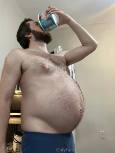 A whole pizza wasn t enough for this gut still needed to chug a whole part 3