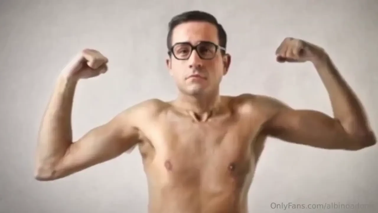 Albino adonis cosmic bodyswap with the creepy guy at the gym scene 