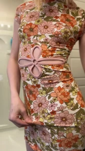 My dress can barely contain this surprise