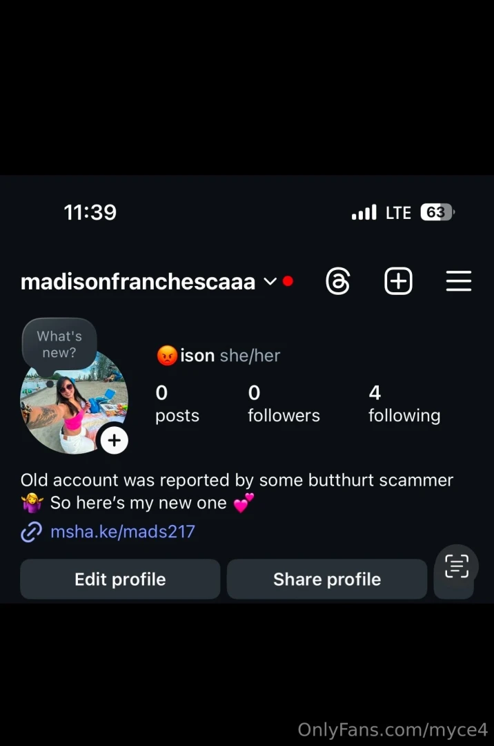 Hey babes my instagram got deleted amp obviously i had to make a new 