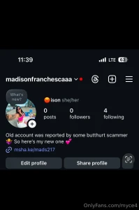 Hey babes my instagram got deleted amp obviously i had to make a new