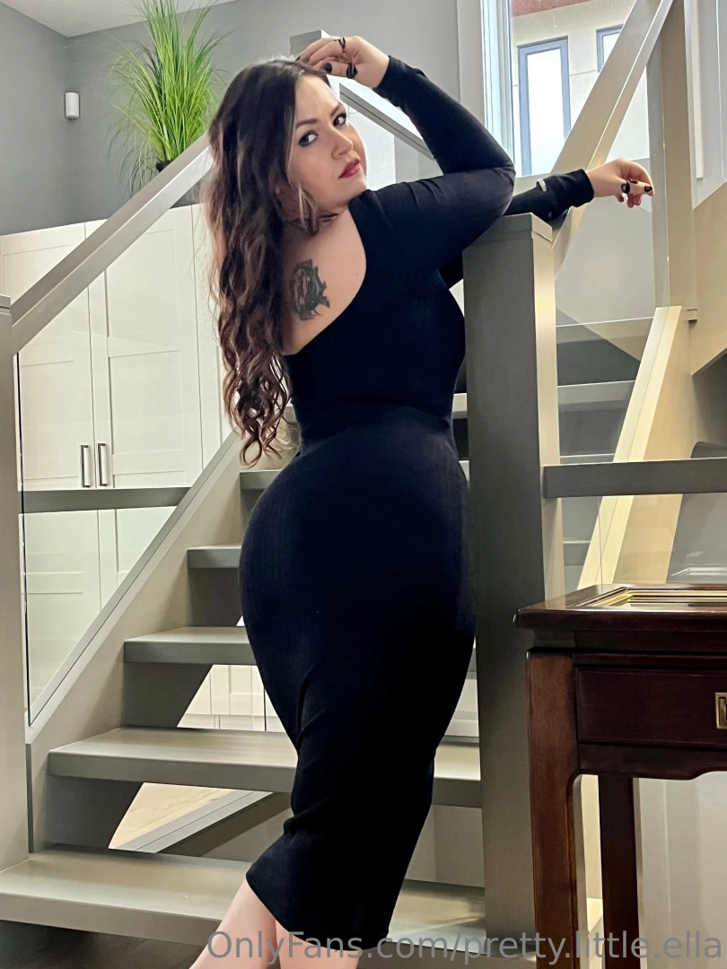 My favourite long black dress what do you think though part 1 