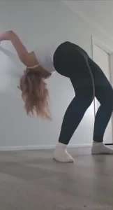 In case you needed demonstration of my flexible back part 1