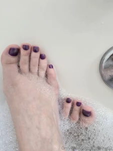 Wet and soapy bare feet close ups part 8