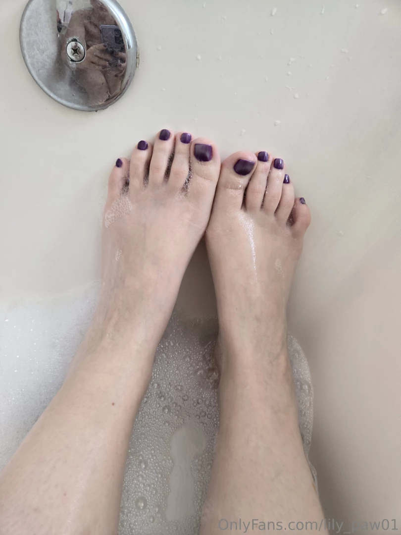 Wet and soapy bare feet close ups part 3 