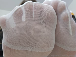 White stockings with reinforced toes part 3