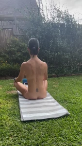 Here is the video from my naked yoga practice the other day i ordered