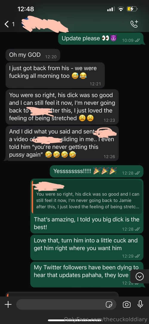 Turning my bestie into a cuckoldress part 2 her date night went well 