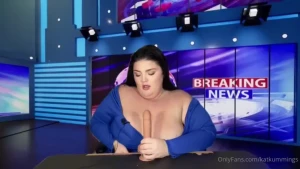 Horny news reporter