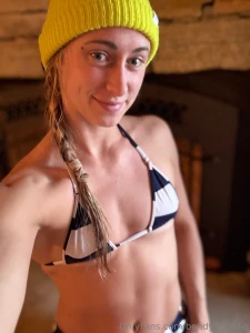 Having a snow bunny christmas