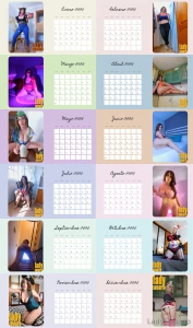 Ya esta disponible el calendario de 2025 12 fotos con calendario en