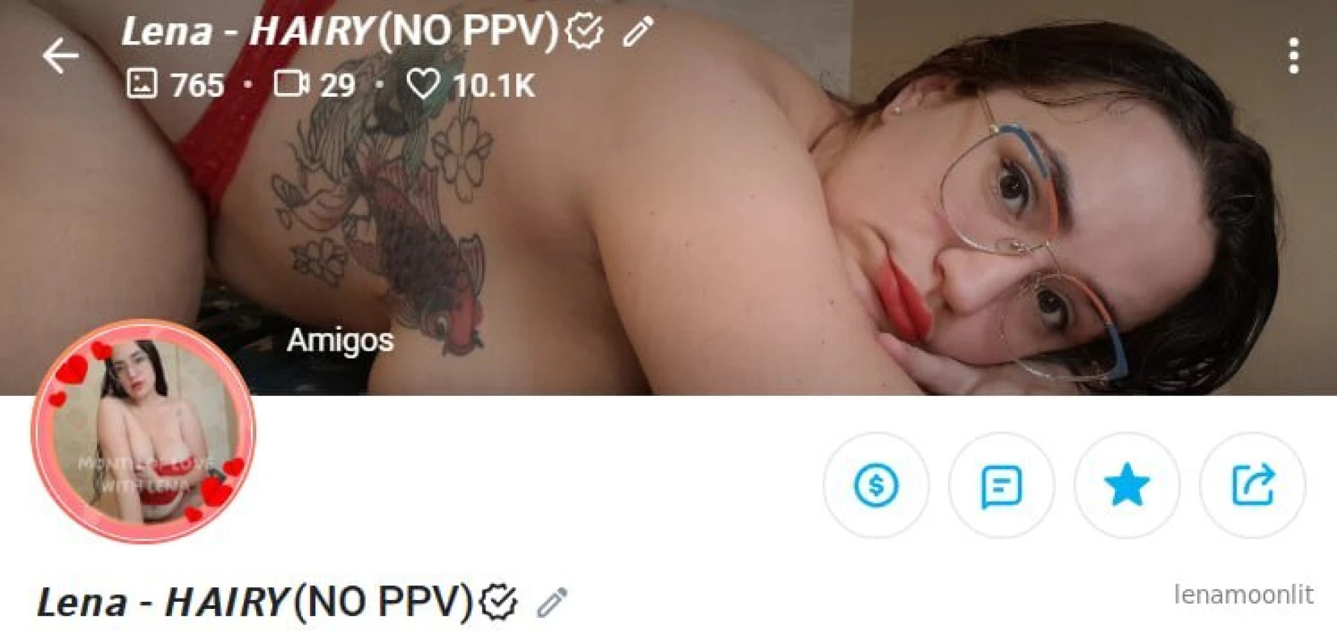 I have an explicit page lenamoonlitvip have more than 700 explicit 