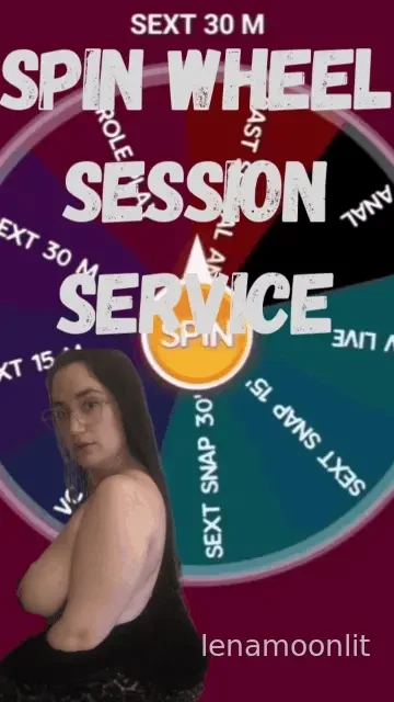 Spin wheel of my session services 1 spin 25 2 spin 45 3 spin 60 