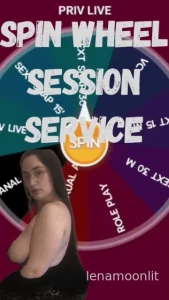 Spin wheel of my session services 1 spin 25 2 spin 45 3 spin 60