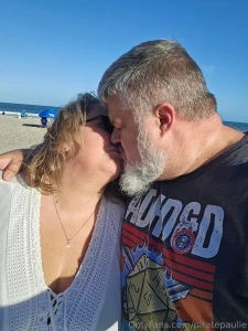 Some beach fun with bbwbustywench