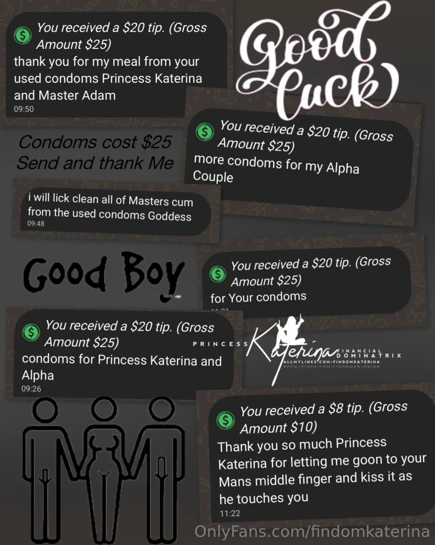 I want more cucks sending for condoms 