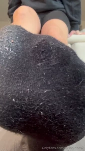 I wear these black socks you want me to take them off no problem i