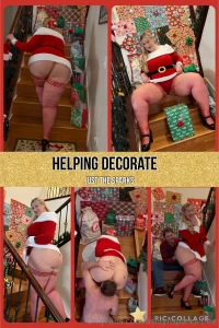 Helping decorate ashlyn loves to decorate the house for the holidays part 1