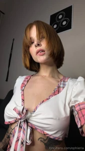 My redheaded hot friend alexfoxxy loves to show off her pierced part 453