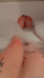 Bent over in the bath playing with my ass and pussy all on display for part 1