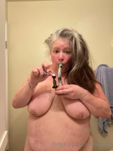 Just did a ton of yard work i deserve a shower and a puff part 2