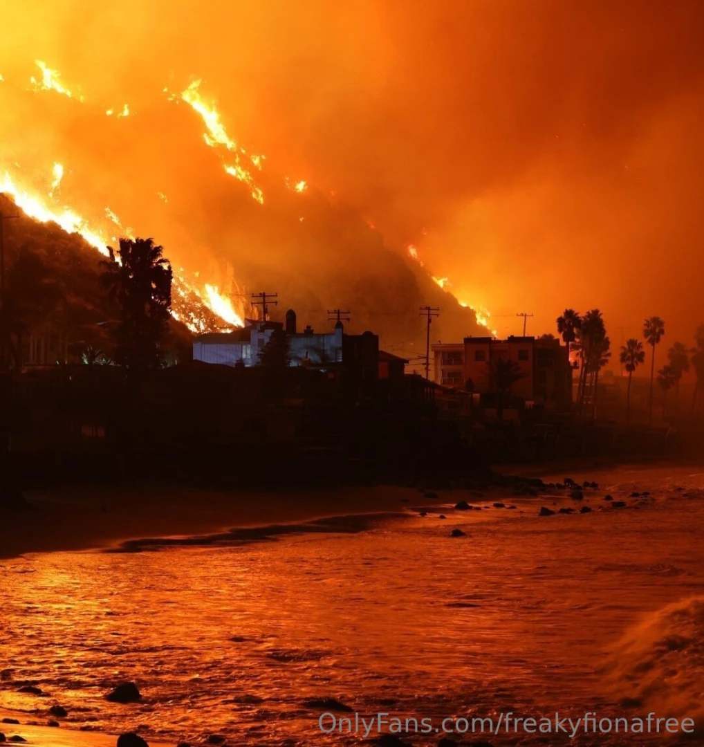 My entire city of los angeles is burning amp i ve been ordered to 