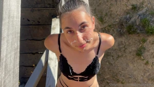 Thank you for cumming on my face daddy