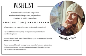Wishlist gifts are never ever expected but they are absolutely