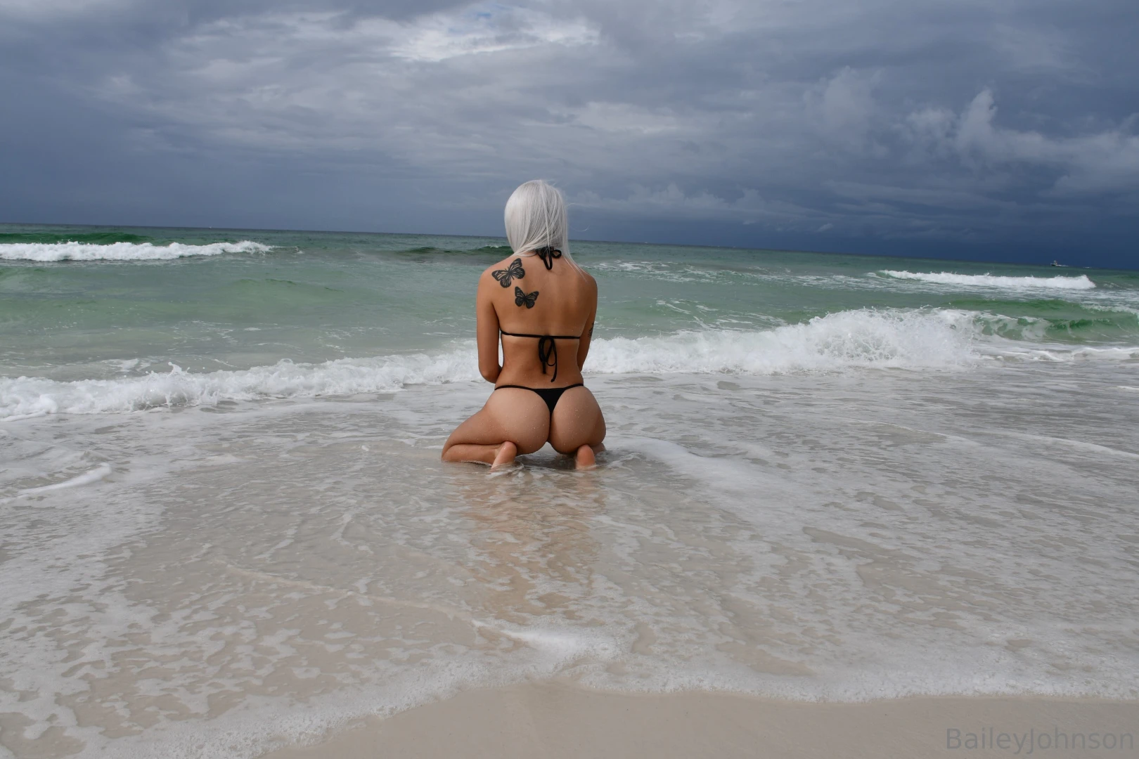 Water was a little cold today 