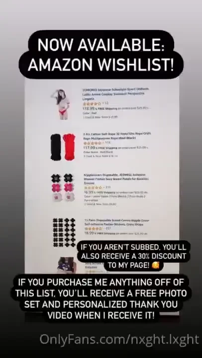 Now available amazon wishlist link in my bio also on my ig if you 