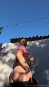 The nude country girl in her garden part 7