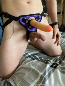 I think james was enjoying having an even bigger dick strapped onto part 4