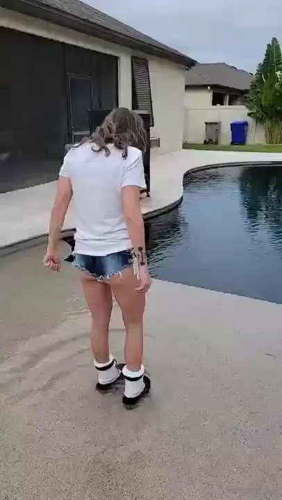 Lets test out the boots and see if they actually are water proof 